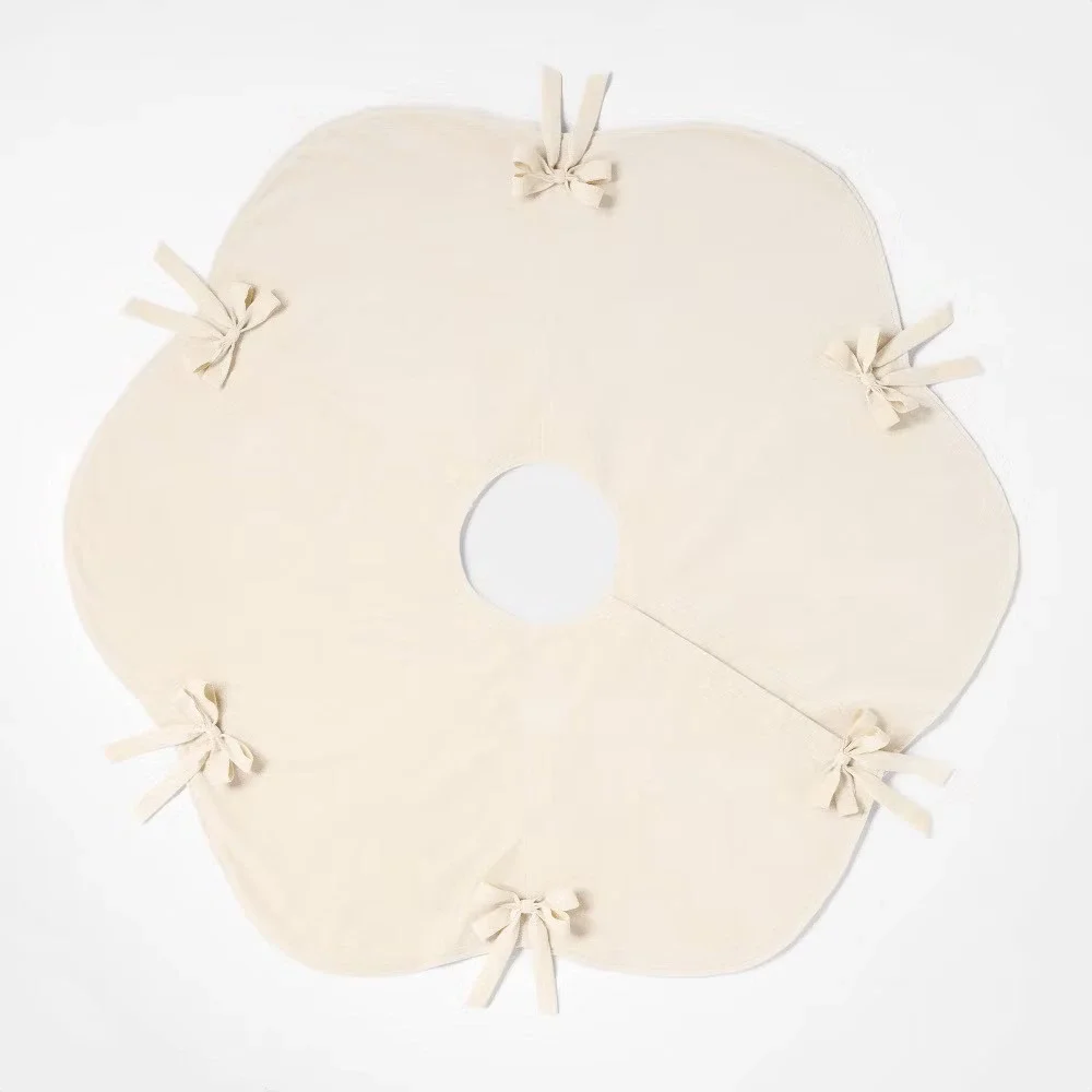Velvet Bow Tree Skirt Cream - Threshold Studio McGee, Target‎ Christmas 2025